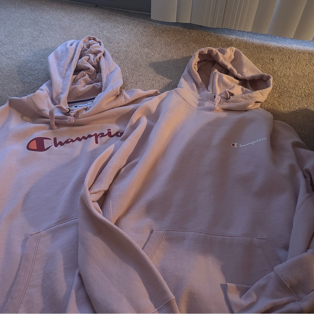 Champion Pink Hoodies